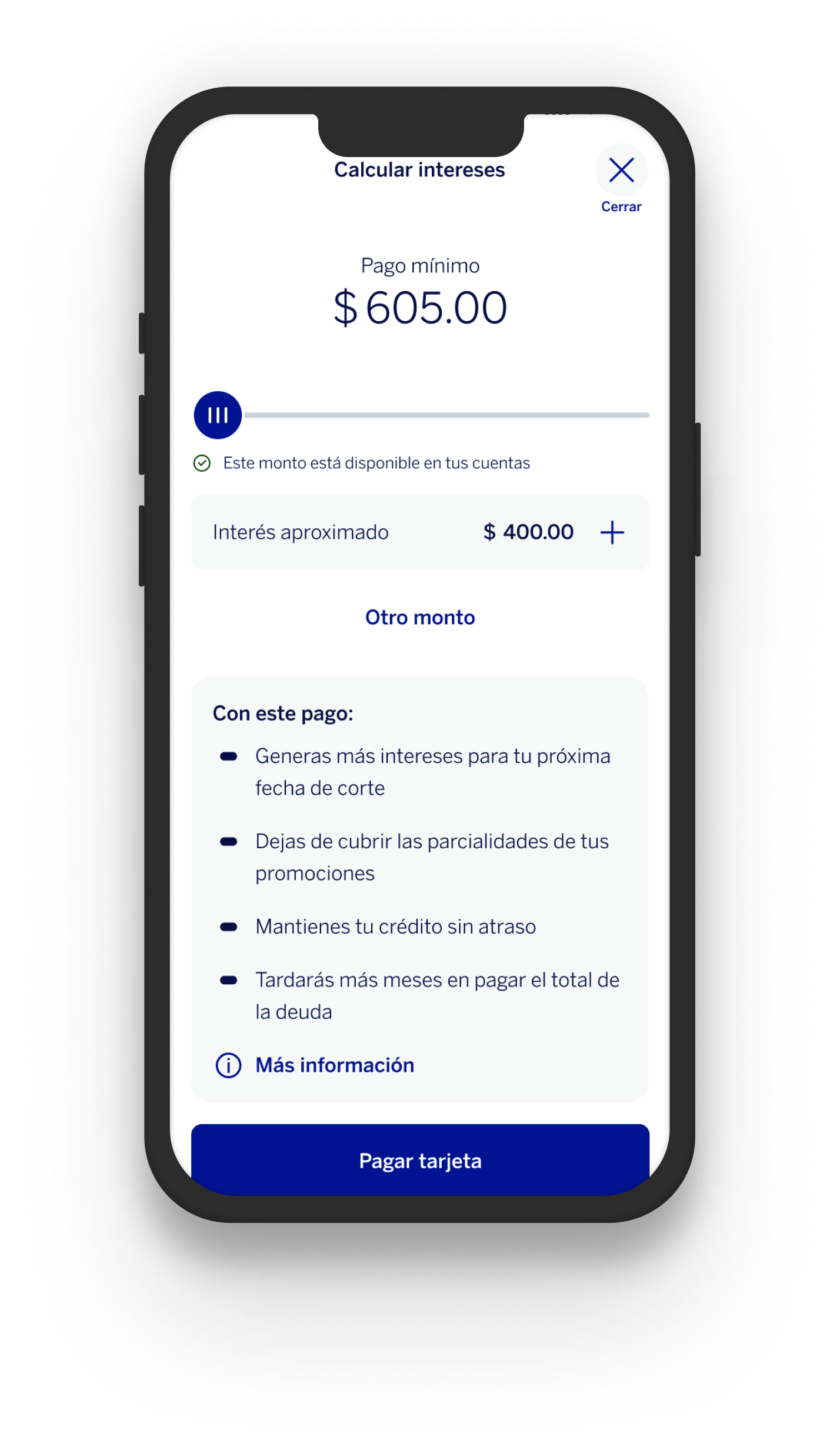 BBVA — simulador de interés